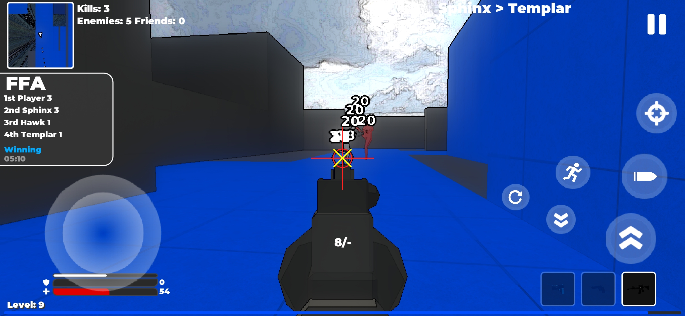 VelocityVentures Free For All gameplay, snow map